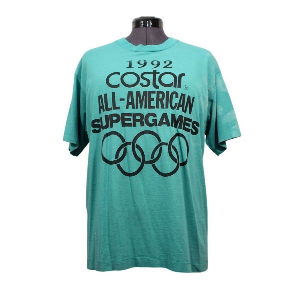 Screen Stars Best vintage 1992 Costar Supergames single stitch crew neck t shirt